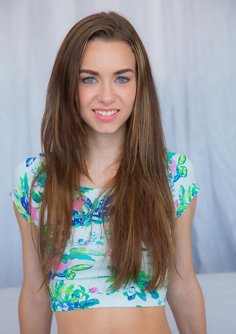 Hot american teen Tali Dova in hot undies shows big boobies and spreads her legs 